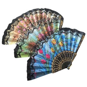 FLOWER DESING HAND FAN