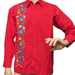 FLORAL GUAYABERA SHIRT