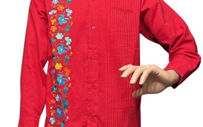 FLORAL GUAYABERA SHIRT